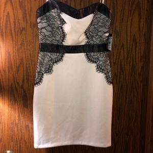 Ivory/Black Guess dress